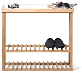 Стелаж за обувки/маса за съхранение с бял плот за съхранение Hello - Wireworks