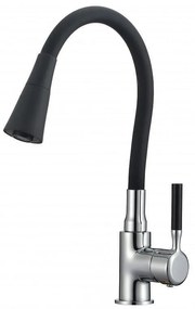 Смесител за кухня ICF 7108223 HAVANA BLACK, месингов, черен, 22x38см