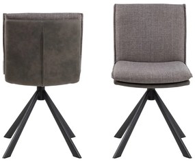 Сив трапезен стол Flynn - Actona