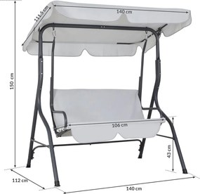 Градинска люлка CASARIA® синя, със защитен калъф KINGSLEEVE®