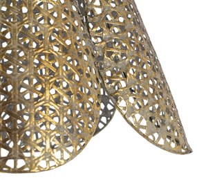 Висящо осветително тяло в златист цвят с метален абажур ø 24 cm – Ixia