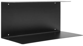 Черен на няколко нива метален стенен рафт 18 cm Lille – House Nordic