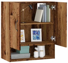 857067 vidaXL Стенни шкафове Old Wood 60x31x70 cm Инженерна дървесина