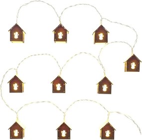 Retlux - LED  гирлянд 10xLED/2xAA 2,3m топла бяла