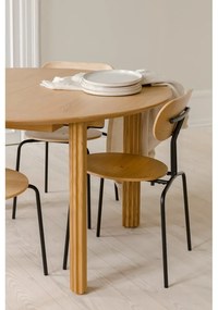 Черно-антрацитен трапезен стол Curious - UMAGE