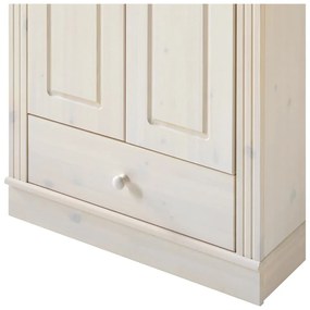 Бял гардероб от масивен бор 65x180 cm Anita – Støraa