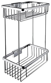 NIMCO Ki 14017D-26 - Двуетажен стенен душ рафт KIBO лъскав хром