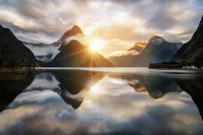 Самозалепващ фототапет – Изгрев на Нова Зеландия