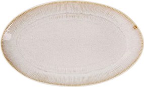 Плато овал LA MEDITERRANEA Calobra Cream, 34x21 cm, порцелан