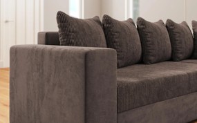 Разтегателен ъглов диван + табуретка Лондо