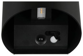 LED стенно външно осветително тяло с USB със сензор за движение (височина 10 cm) Genie – Trio