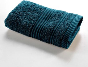 Тъмносиня памучна кърпа от тери 30x50 cm Tendresse – douceur d'intérieur