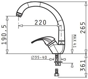 Кухненски кран Pyramis Mezzo - Chromium