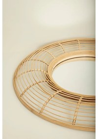 Стенно бамбуково огледало ø 80 cm Charm – Hübsch