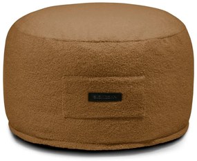 Кафява табуретка от букле Om 60 – SLOWDOWN