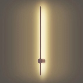 Brilagi - LED външно стенно осветително тяло AURA LED/20W/230V 3000K IP54 97 cm кафяво CRI 90