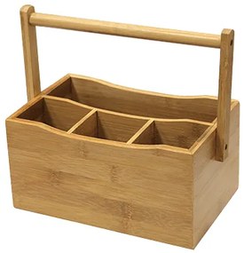 Horecano - Бамбукова стойка с 4 разделения 25,2х15хh24 см (A2095)