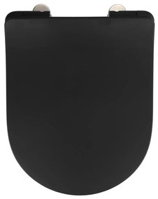 WENKO 23827100-WC седалка SEDILO 45,2x36,2 cm черна/сребриста