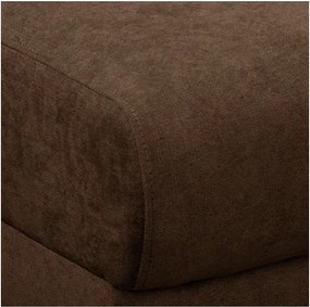 Тъмнокафяв ъглов диван (десен ъгъл) Beata - Ropez