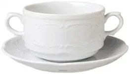 Gural Porselen - Flora купа с уши и чинийка 315ml. (FLO 10 KS + FLO 17 KT)