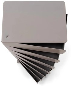 Сиво-бежов метален скрин с чекмеджета 37x98,5 cm Joey - Spinder Design