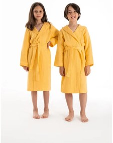 Жълта муселинова детска хавлия размер 9-10 години Muslin – Foutastic