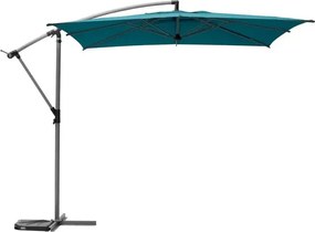 Градински чадър със странична стойка Hesperide Manoa, 2.5x2.5 m - Синьо-зелен