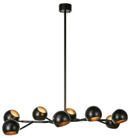 Черно висящо осветително тяло с метален абажур Edgar – Markslöjd