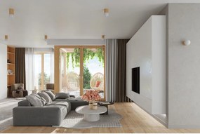 Бяла/естественa стенна лампа ø 12 cm Surtur – Sollux