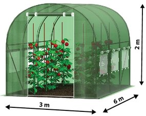 Оранжерия 3x6м с UV защита PREMIUM