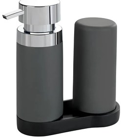 WENKO 54735100 - Станция за миене EASY SQUEEZ-E 15x18 cm сива/сива