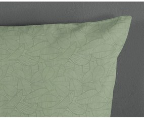 Зелено единично памучно детско спално бельо 140x200 cm Samba – Good Morning