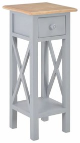 280058  Side Table Grey 27x27x65,5 cm Wood