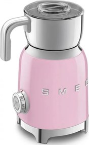 Уред за разпенване на мляко Smeg MFF11PKEU, 500 W, 600 мл, 8 програми, Подвижна кана, Автоматично изключване, Розов