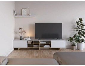 Бяла маса за телевизор 230x44 cm Cequoia - Marckeric