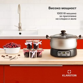 Klarstein Jam Session, тенджера за мармалад и желе, 1000 W, 2 автоматични програми