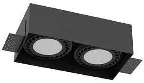 Brosline 3270 - Таванно осветително тяло CAGE 2xGU10/18W/230V, черно