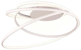 Бяла LED светлина за таван с метален абажур Nala - Trio Select