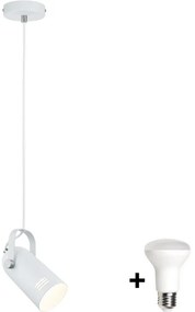 Paulmann 79767 - LED 1xE27/8W Висящ полилей на кабел LAVEA 230V бял