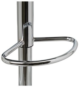 Черни бар столове в комплект от 2 бр. с регулируема височина от имитация на кожа (височина на седалката 93 cm) – Casa Selección