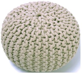 Детски бежов ръчно изработен пуф Lili - Nattiot