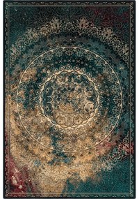 Вълнен килим в бензинов цвят 133x180 cm Ann - Agnella