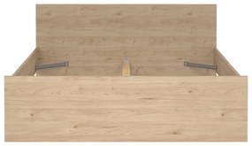 Двойно легло от декор от дъб в естествен цвят 160x200 cm Naia – Tvilum