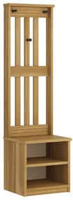 4010479 vidaXL L Дърво за антре SANDNES 45x40x159,5 cm масивна дървесина бор