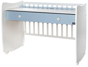 LORELLI Classic Легло-люлка 60/120 см. DREAM БЯЛО/ BABY BLUE