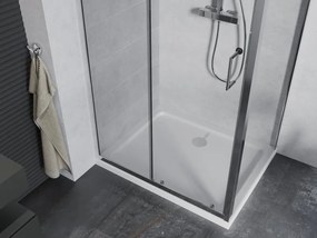 Mexen Apia разтегателна душ кабина 120 x 90 см, прозрачна, хром + тънък