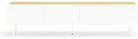 Бяла/естествена маса за телевизор от декор от дъб 180x45 cm Arista – Teulat