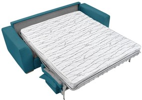 Син разтегателен диван от рипсено кадифе 225 cm Augustin – Bobochic Paris