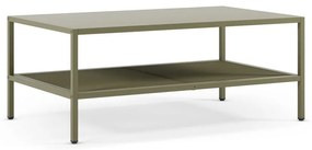 Зелена метална масичка за кафе 60x100 cm Fayna – Marckeric