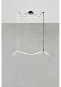 Черно-бяло LED висящо осветително тяло Melt – Markslöjd